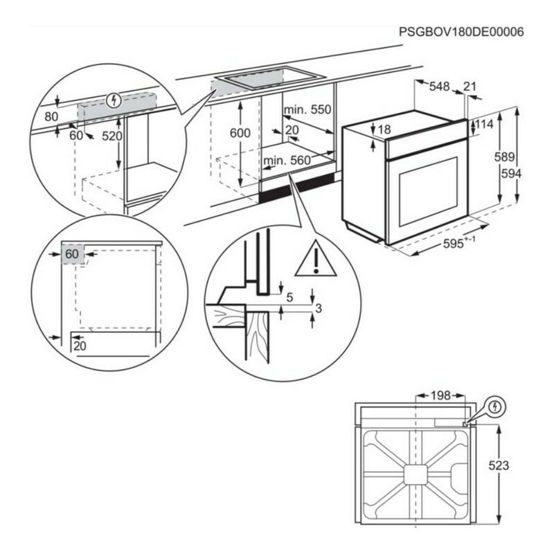 Foster 7135 081 - Forno da Incasso Combinato a Vapore, Vetro Nero Smussato,  Inox Spazzolato, 60x46 cm, A++