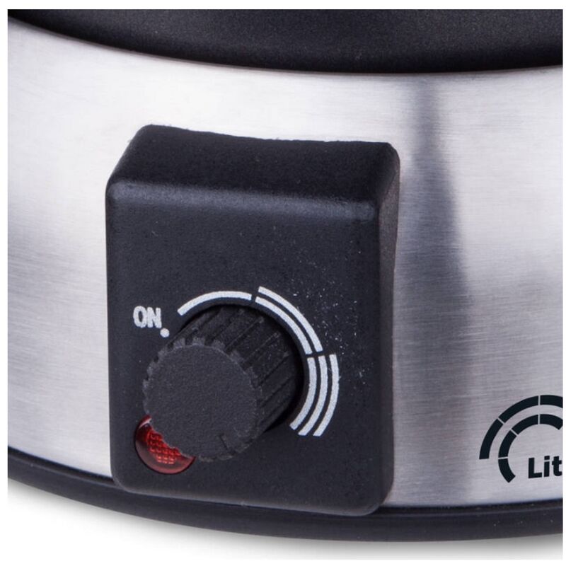 set fonduta 800w 8 forchette in acciaio inox - 8386 - little balance