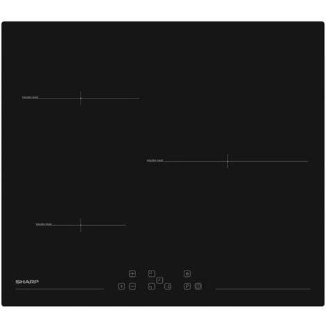 piano cottura a induzione 3 fuochi 60 cm nero - KH6I31NT0I - sharp