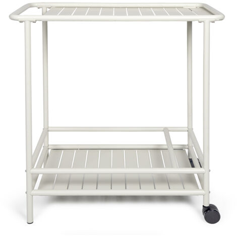 carrello da giardino 61 x 42 cm bianco - GS163C - livoo