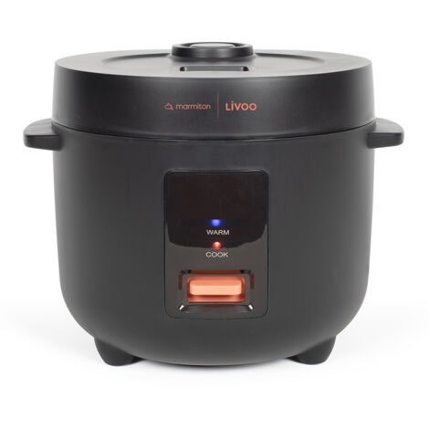 Olla arrocera de 1,8l y 700w con cesta de vapor negra - BXRC1800E