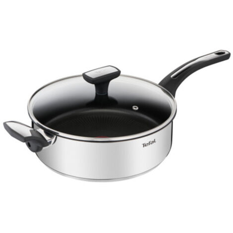 All-Clad 8701005165 Padella Acciaio Inox Con Coperchio, Argento, Lavabile In Lavastoviglie - 4