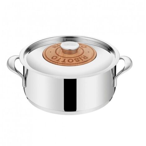 Pentola in acciaio inossidabile da 24 cm con coperchio - 011204032424 - lagostina