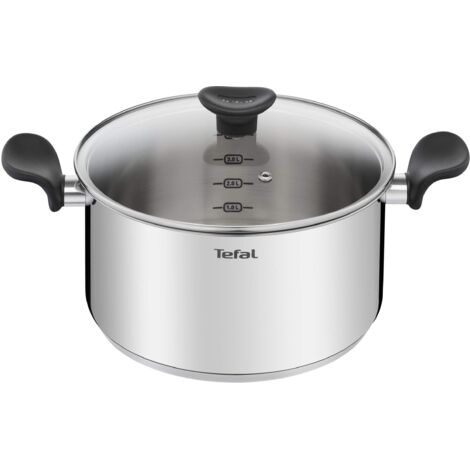 Casseruola In Acciaio Inox 304 Da 1,5 Litri Con Coperchio In Vetro – Adatta A Induzione, Manici Termici, Lavabile In Lavastoviglie