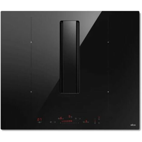 Elica NikolaTesla Alpha B BL/A/60 Nero Da incasso 60 cm Piano cottura a induzione 4 Fornelli Cappa da incasso