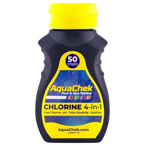 50 strisce reattive per cloro libero - aquaclph - aquachek