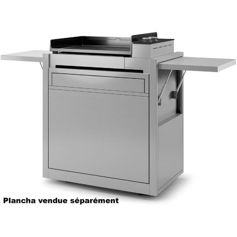 carrello per plancha inox - chpif60 - forge adour