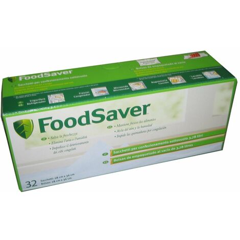 set di 32 buste 36x28cm per confezionatrice sottovuoto - fsb3202-i -  foodsaver