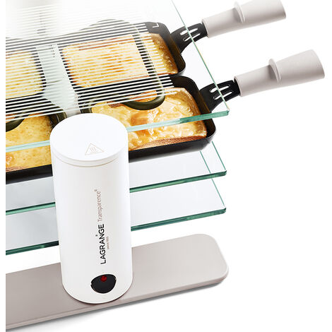 macchina per raclette 4 persone 600w in vetro - 009408 - lagrange