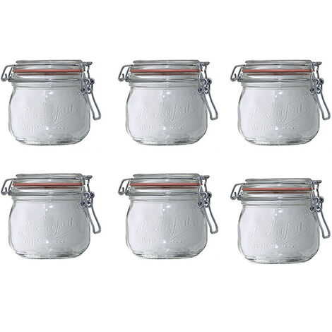 Glasslock Set 6 Contenitori Rettangolare con Coperchio - 400ml