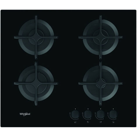 piano cottura a gas 60cm 4 fuochi nero - GOB616NB - Whirlpool