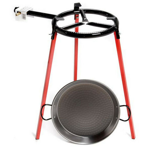 Set di piatti per paella 42 cm + scaldamuscoli 3 gambe 30 cm - 658849 - vaello campos