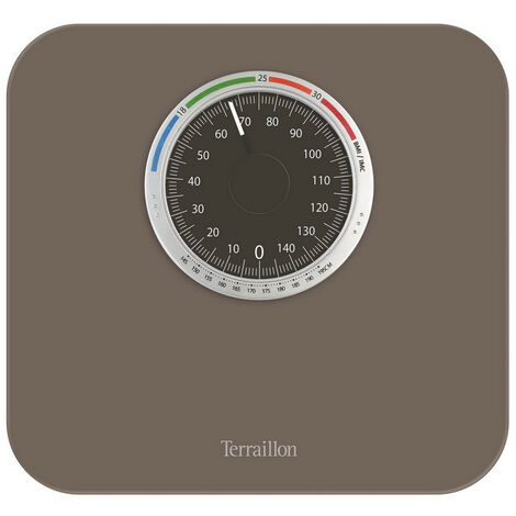 Terraillon - Bilancia pesapersone elettronica, ultra-piatta, on/off