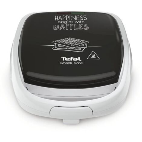 Tefal Snack Time Happiness 2waffle 700W Nero, Bianco piastra per waffle