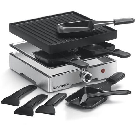 Macchina per raclette per 8 persone Nera