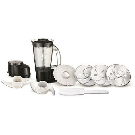 Robot Da Cucina 800W TopStrong - Tritatutto 2L Con 3 Dischi, Frusta E Impastatore - Nero - Foto 6