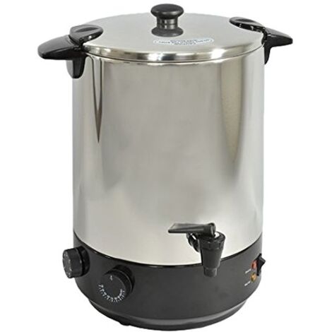 sterilizzatore elettrico in acciaio inox con rubinetto e timer 19l 1650w - zj-200td - kitchen chef