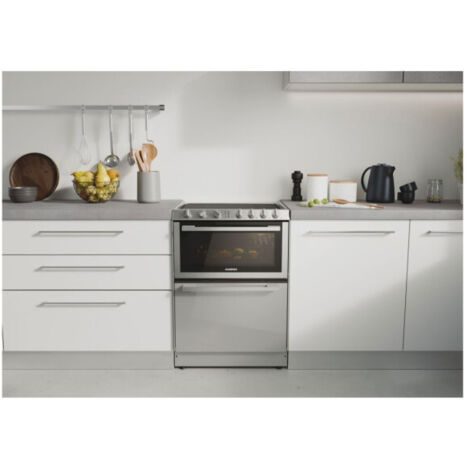 Fornello Elettrico Gorenje GECS5C70BPA - Piano Vetroceramica 50 Cm, Forno 70L Con AirFry, ExtraSteam, Pizza Mode, AquaClean, Nero