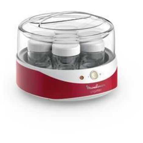 Yogurtiera Moulinex YG233A10 - 12 Vasetti Da 200ml + Vaschetta Per Formaggio 1L, 21W, Lavabile In Lavastoviglie, Coperchi Con Indicatore Data