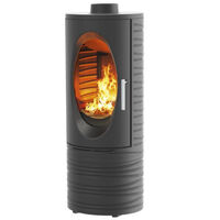 stufa a legna in ghisa nera da 7kw - 420012 - godin