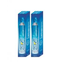 set di 2 bombole di ricarica gas co2 da 60l per gassificatore - 2 x cylindre gaz - sodastream