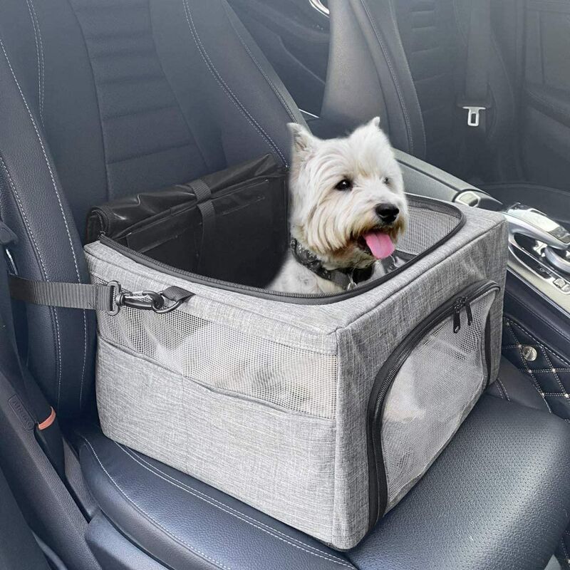 HCMAX Luxus Hund Autositzüberzug Haustiere Hängematte Cabrio Abdeckung Wasserdicht Rücksitzbezüge mit Seitenklappen für Auto SUV LKW 