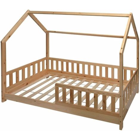 Lit Cabane Enfant 90 x 190 cm Avec MATELAS ( Fabrication Européenne)