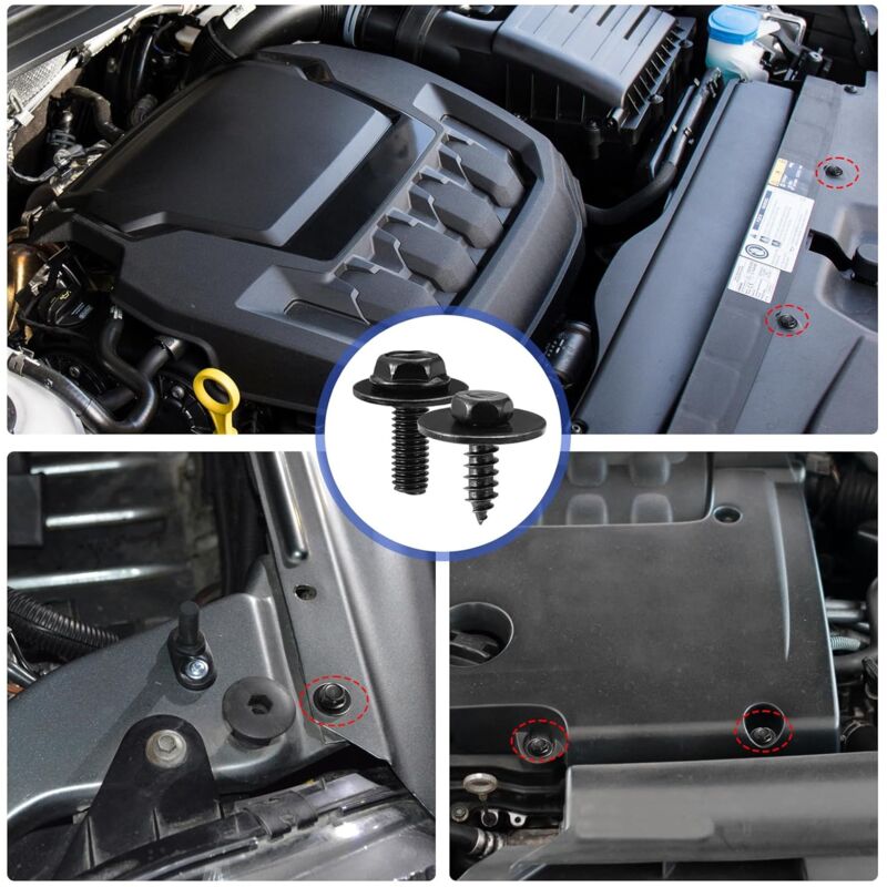 Kit 80 Pièces Clips Et Vis Pour Carrosserie Auto - Réparation Pare-boue, Ailes, Pare-chocs - Universel - 12