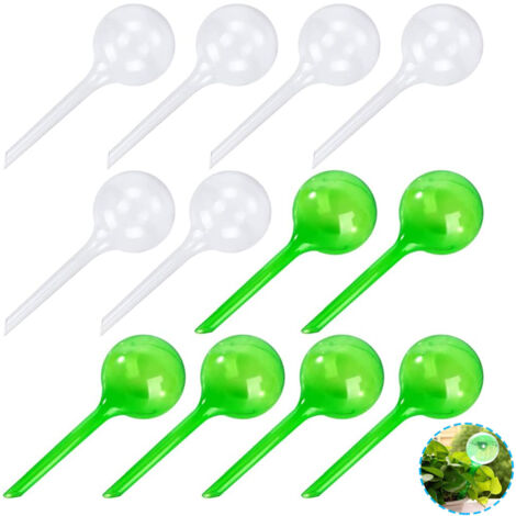 12PCS Petites Boules d'Arrosage pour Plantes, Boules d'Arrosage Automatiques, Automatique Plante Arrosage Ampoules, Automatique Boule dirrigation pour Arrosage Plante Interieur Fleurs Jardin en Pot