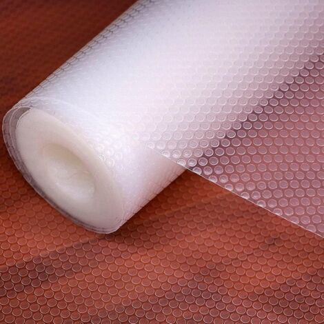 Tapis Antidérapant de Tiroir Transparent EVA Imperméable Lavable 60x500cmTapis de Placard Tapis de Table pour Maison et Cuisine