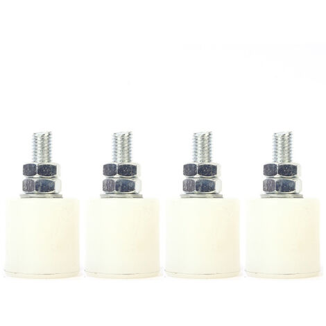 Longziming – Guide porte coulissante nylon 40 x 40 mm – Pack de 4 roulettes – Résistant à l'usure et à la corrosion – Pour portes électriques et coulissantes