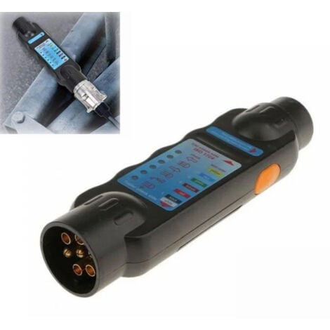 Testeur de Remorque de Voiture,12V 7 Broches Outil de Test de Remorque Testeur de Circuit de câblage Outils de Diagnostic Testeur De Fiche De Prise De Courant pour Caravan RV Voiture