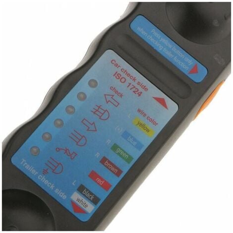 Testeur de Remorque de Voiture,12V 7 Broches Outil de Test de Remorque Testeur de Circuit de câblage Outils de Diagnostic Testeur De Fiche De Prise De Courant pour Caravan RV Voiture