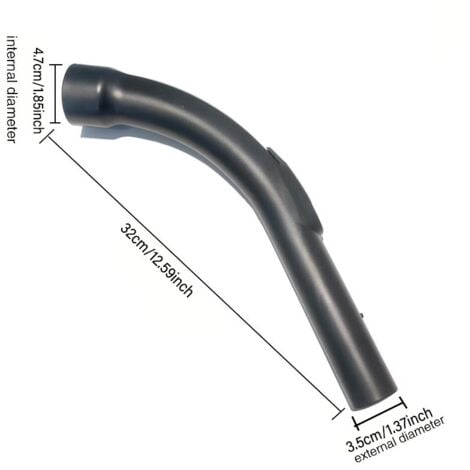 Poignée tube confort 35mm compatible avec les aspirateurs Miele S8,S6,S5,S4,S2, S1,C1,C2,C3 Série complète, Compact, Classic, Swing, S8000