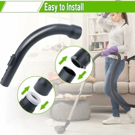 Poignée tube confort 35mm compatible avec les aspirateurs Miele S8,S6,S5,S4,S2, S1,C1,C2,C3 Série complète, Compact, Classic, Swing, S8000