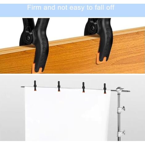 Lot De 10 Pinces à Ressort Nylon 10 Cm BREANIFULL - Mâchoires Mobiles, Haute Performance Pour Atelier, Bois, Photo Et Artisanat
