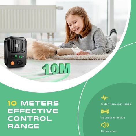 Anti Aboiement Chien, Automatique Boitier Ultrason Anti Aboiement Chien avec 3 Modes, Audio et Ultrasons Dispositif Anti-aboiement, Rechargeable et Etanche pour Intérieur Extérieur