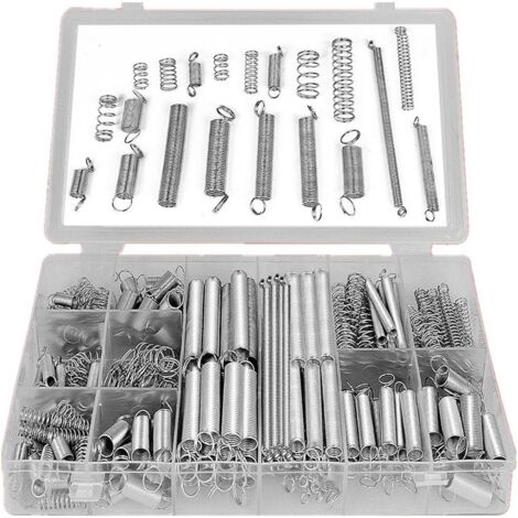 Coffret de 200 ressorts de traction et compression – Acier inoxydable – Résistance à la fatigue – Pour moteurs et appareils médicaux – Devenirriche (1/5)