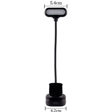 Lampe de lecture pour lire au lit la nuit, clip sur la lumière de livre ambre, veilleuse de lecture LED chaude, rechargeable par USB