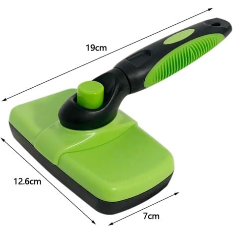 Brosse à Poils Courts pour Chat, Brosse à Poils de Chat pour Le toilettage, Brosse de toilettage autonettoyante pour Chien, Brosse de toilettage à Broches arrondies pour Chats à Poils Courts