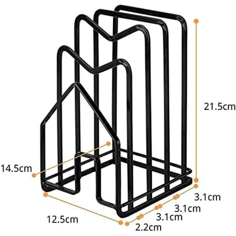 Etagère Murale - Supports De Rangement De Vaisselle En Métal Pour Planche à Découper - 2 Pièces