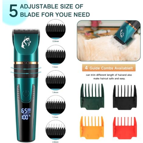 Aspirateur De Toilettage Pour Chat Trywise 4 En 1 - Brosse, Tondeuse Silencieuse, Soin Du Pelage, Sans Fil