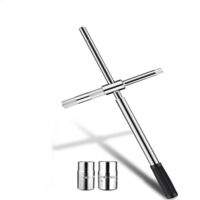Lot De 2 Clés Triangulaires Multifonctions - Alliage Zinc Anti-corrosion - Pour Compteurs Eau, Gaz, Radiateurs, Armoires électriques