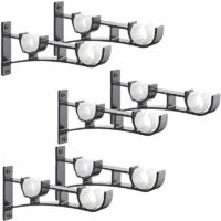Lot De 2 Barres Support Réglables 150 Mm – Tringle Télescopique Pare-chocs Avant/Arrière Universelle Noir