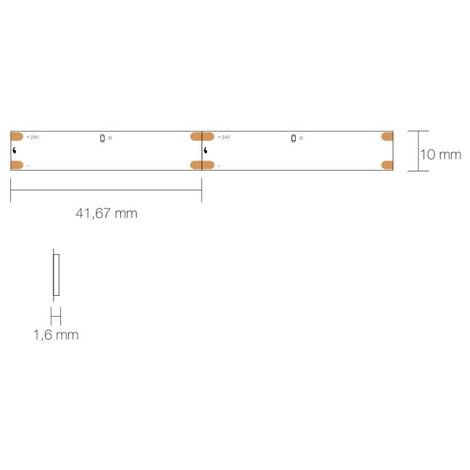 RUBAN LED COF IP20 IRC90 9W 1000LM 8MMX5M 3000°K