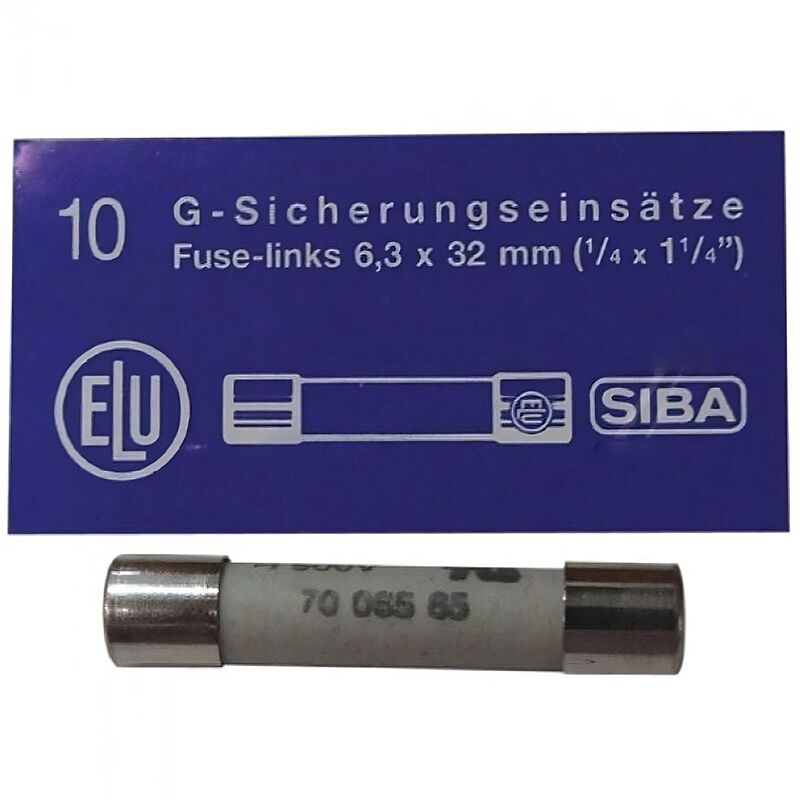 Standard microwave fuse 6.3x32mm 16a box 10 units ceramic