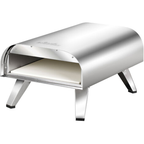 Four à pizza à gaz 3.5kW – Acier inoxydable – Pierre céramique 12 pouces – Pieds pliables – Température 450°C en 20 min – Bighorn - 12inch