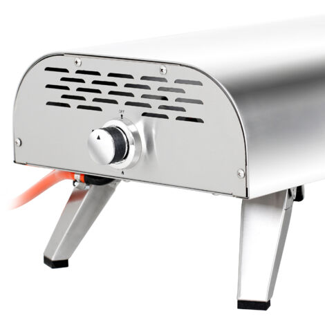 Four à Pizza Portable BIGHORN En Acier Inoxydable - Compatible Barbecue Gaz, Charbon Ou Bois
