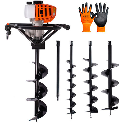 Trivella Pali Trivella Con Motore A Scoppio 2 Tempi 52cc Mototrivella A Benzina Con 3 Punte Di