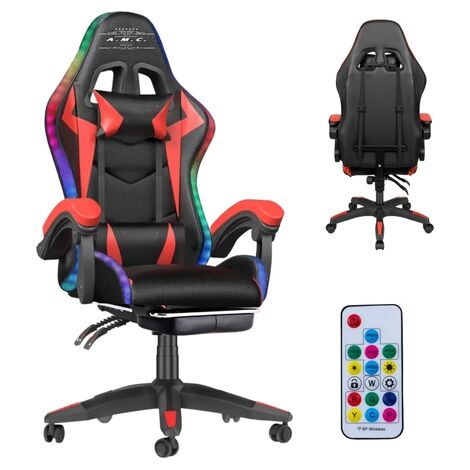Tappetino Per Sedia Gaming DEALZOOM Con Luci RGB 119cm, Antiscivolo Per Pavimenti In Legno